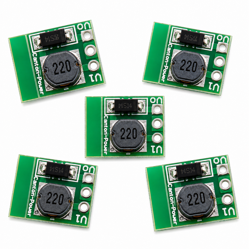( Pack of 5 ) 1.5V 1.8V 2.5V 3V 3.3V 3.7V 4.2V to 5V DC- DC DC Boost Converter Module Step Up Board